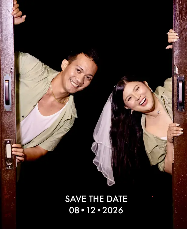Baby & Bryan save the date photo